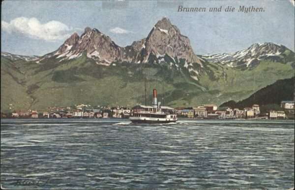 Brunnen SZ Mythen Schiff