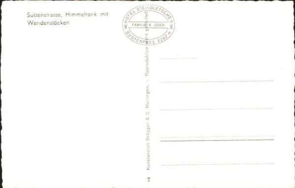 Sustenpass Strasse Himmelrank Wendenstöcken – Bild 2