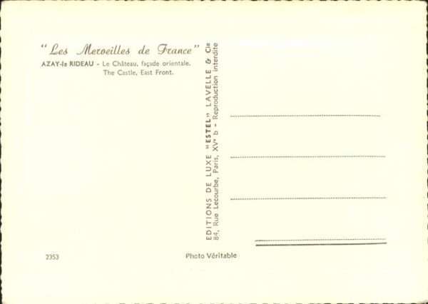 Azay-le-Rideau Chateau – Bild 2
