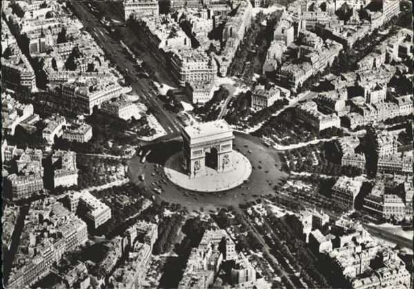 Paris Place Arc Fliegeraufnahme