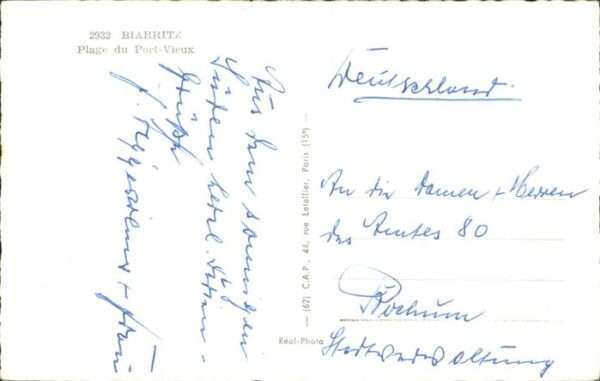 Biarritz Pyrenees Atlantiques Plage Port Vieux – Bild 2