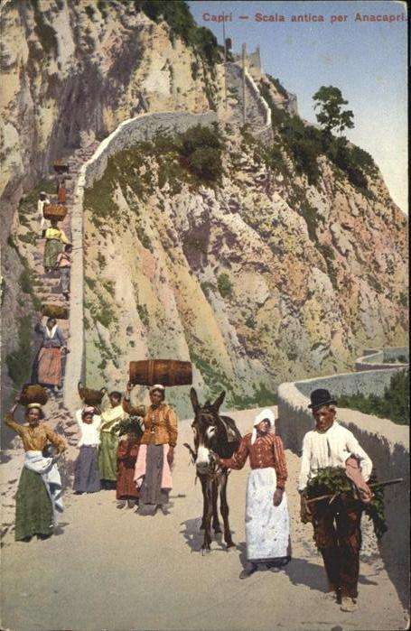 Capri Scala antica per Anacapri Esel