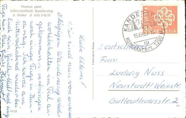 Kandersteg BE Pension Garni – Bild 2