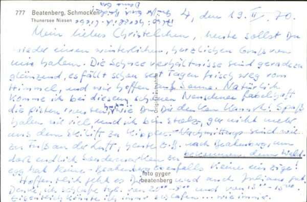 Beatenberg Schmocken
Thunersee
Niesen – Bild 2