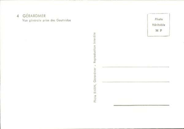 Gerardmer Vue generale prise des Gauttridas – Bild 2