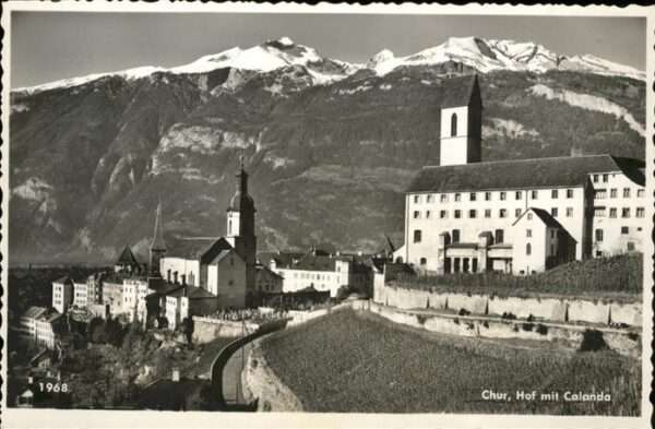 Chur GR Hof mit Calanda