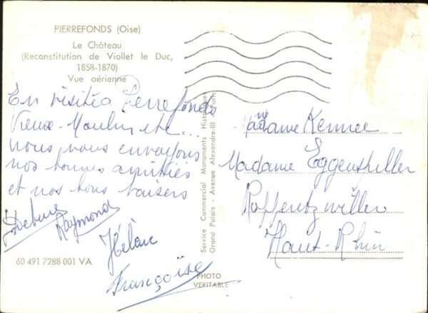 Pierrefonds Oise Chateau Fliegeraufnahme – Bild 2