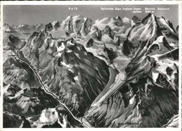 Bernina Fliegeraufnahme