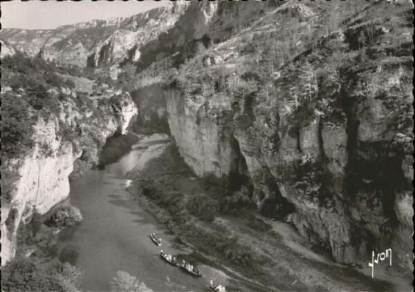 Gorges du Tarn Boot Fliegeraufnahme