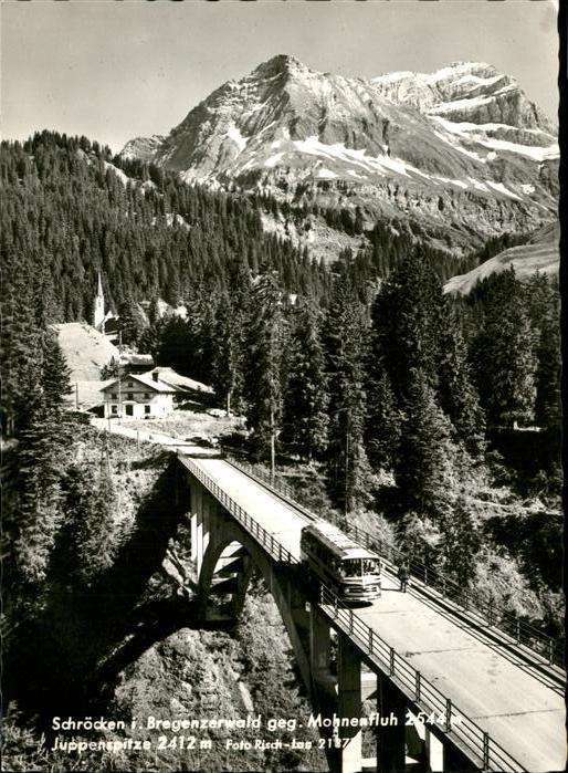 Schroecken Vorarlberg Brücke Juppenspitze Mohnenfluh