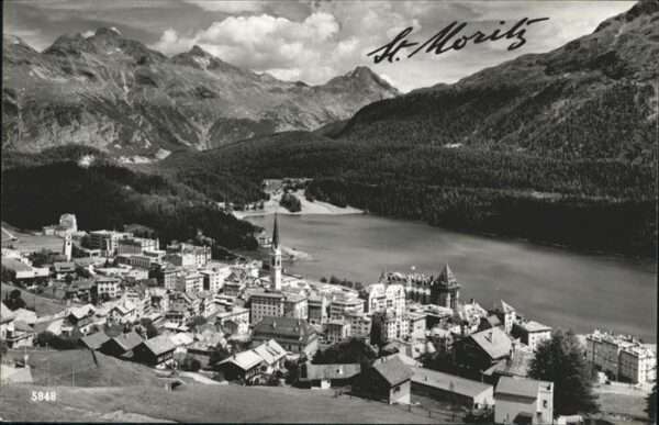 St Moritz GR Panorama Graubünden