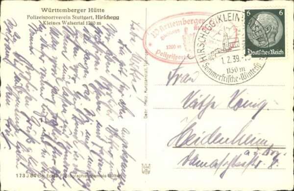 Hirschegg Kleinwalsertal Vorarlberg Württemberger Hütte – Bild 2