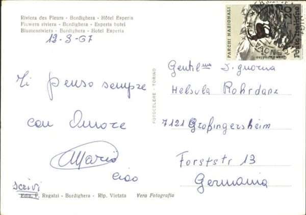 Bordighera Hotel Esperia – Bild 2