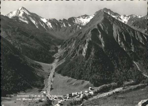Samnaun Dorf Muttler Stammerspitze