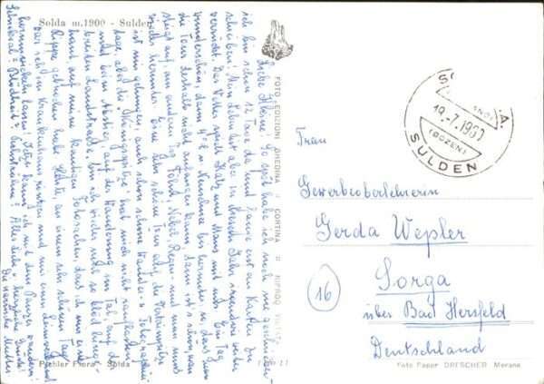 Sulden Solda Panorama Luftbild – Bild 2