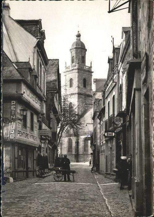 Auray Rue du Lait Eglise Saint Gildas