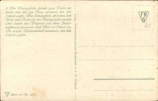 Maerchen Sagen Künstler O. Kubel Aschenbrödel – Bild 2