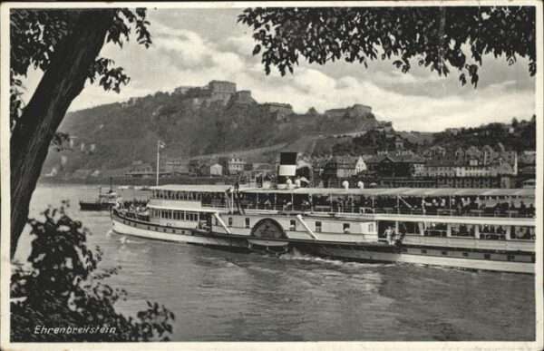 Dampfer Seitenrad Ehrenbreitstein