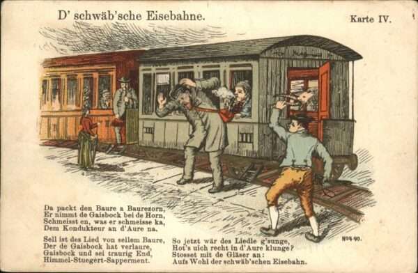 Eisenbahn Schwäbische Eisenbahn Gedicht Humor