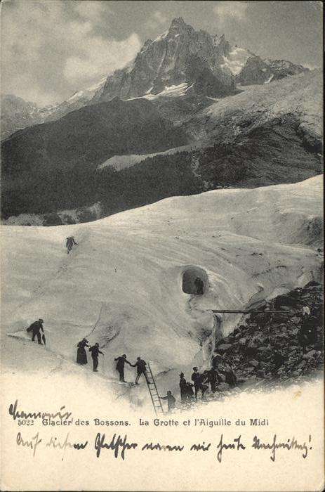 Gletscher La Grotte du Midi Bergsteigen