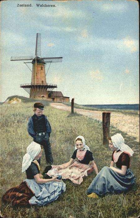 Trachten Holland Zeeland Walcheren Windmühle