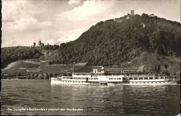 Dampfer Seitenrad Drachenfels