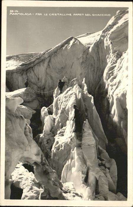 Bergsteigen Klettern Marmolada