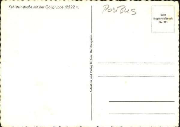 Postbus Kehlsteinstrasse Göllgruppe – Bild 2