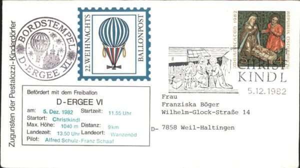 Heissluftballon D-Ergee VI