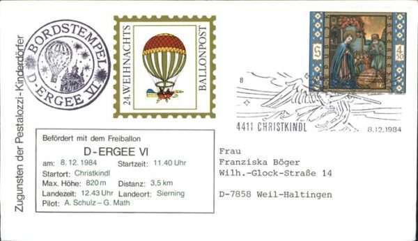 Heissluftballon D-Ergee VI