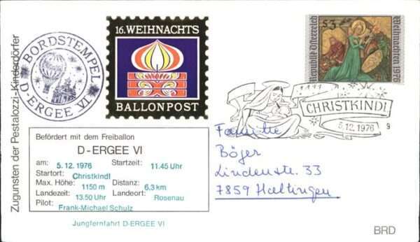 Heissluftballon D-Ergee VI