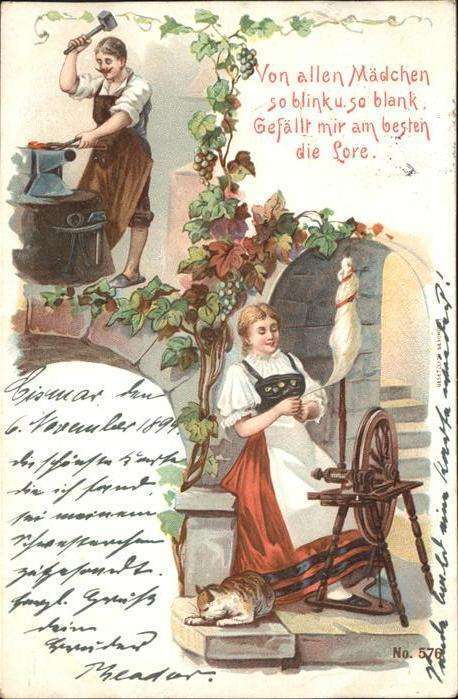 Spinnen Handwerk Spindel Schmied Poesie