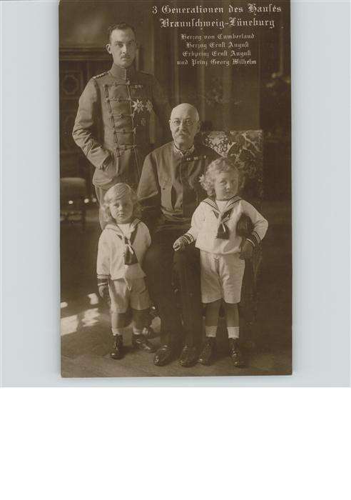 Adel Braunschweig Lüneburg Herzog Ernst Augu