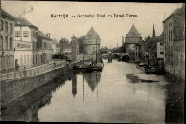 Kortrijk West-Vlaanderen Kortrijk Gentsche Kaai Broel-Toren