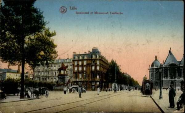Lille Nord Lille Boulevard Monument Faidherbe