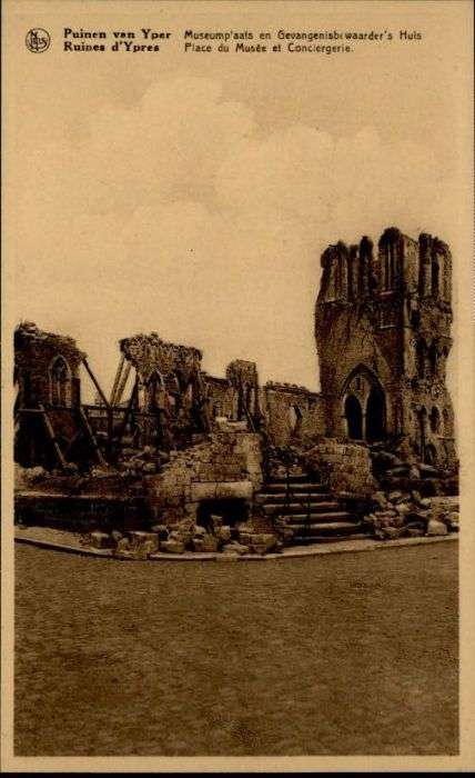 Yper Ypres Ruine Puinen Museumplaats Gevange