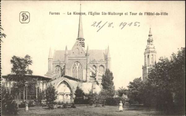 Furnes Eglise Ste. Walburge Tour Kiosque Hotel