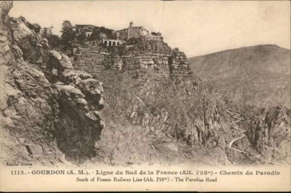 Gourdon Alpes-Maritimes Chemin Paradis