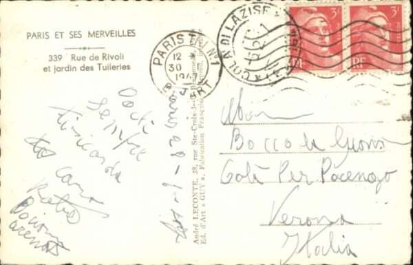 Paris Merveilles Rue Rivoli Jardin Tuileries – Bild 2