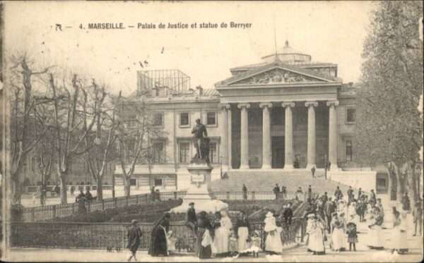 Marseille Bouches-du-Rhone Marseille Palais Justice Statue Berryer