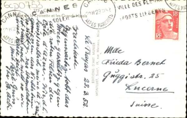 Cannes Alpes-Maritimes Cannes Plage Croisette Grand Hotel – Bild 2