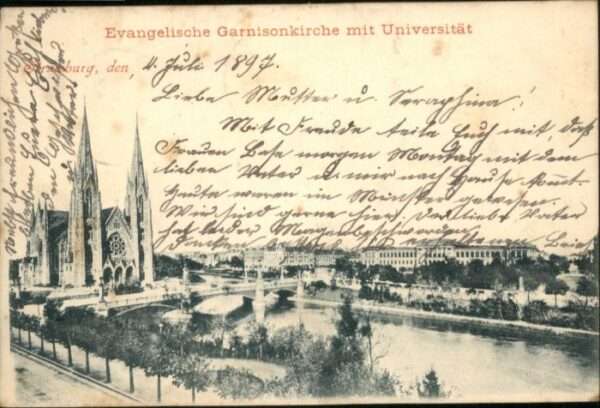 Strasbourg Alsace Strassburg  Garnisonkirche Universität