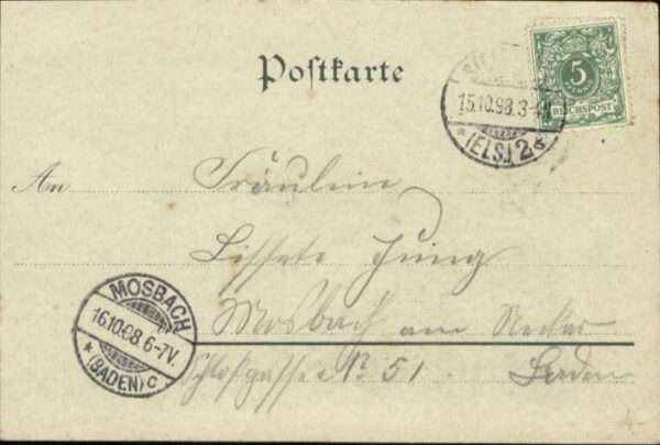Strasbourg Alsace Strassburg  Litho Mondscheinkarte Münst – Bild 2