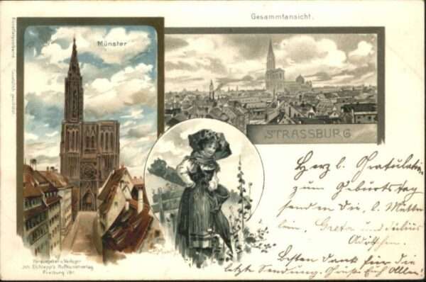 Strasbourg Alsace Strassburg  Tracht Münster Künstler C.