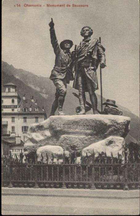 Chamonix Chamonix-Mont-Blanc Monument Saussure