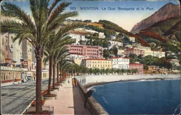 Menton Alpes Maritimes Menton Quai Bonaparte Port