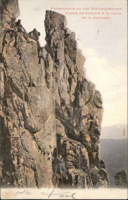 Xonrupt-Longemer Schluchtstrasse Felsen Rocher Route Sch