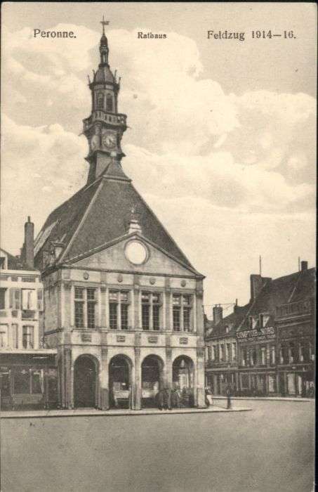 Peronne 80 Somme Peronne Rathaus