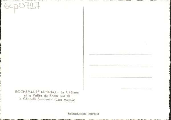 Rochemaure Chateau Vallee Rhone Chapelle St. Laure – Bild 2