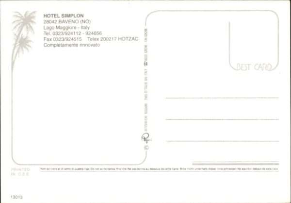 Baveno Hotel Simplon – Bild 2